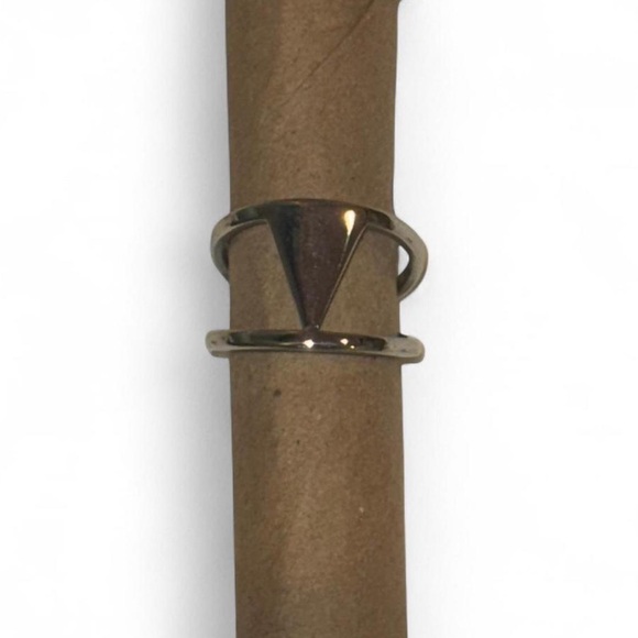 Sterling Silver Triangle Ring - Picture 2 of 4